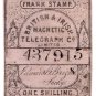(I.B) British & Irish Magnetic Telegraph Company 1/- (watermarked paper)