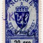(I.B) Norway Revenue : Duty Stamp 20 Øre