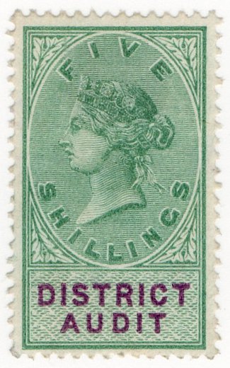 (I.B) QV Revenue : District Audit 5/- (1882)