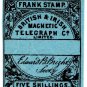 (I.B) British & Irish Magnetic Telegraph Company 5/- (watermarked paper)