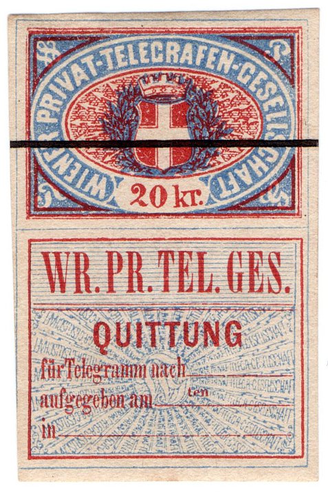 (I.B) Austria Telegraphs : Vienna Private Telegraphs 20kr