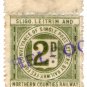 (I.B) Sligo Leitrim & Northern Counties Railway : Letter Stamp 2d (Belcoo)