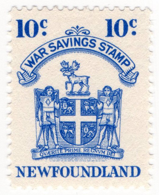 (I.B) Canada Revenue : Newfoundland War Savings 10c