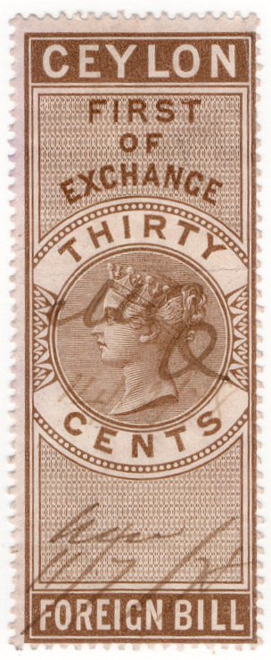 (I.B) Ceylon Revenue : Foreign Bill 30c