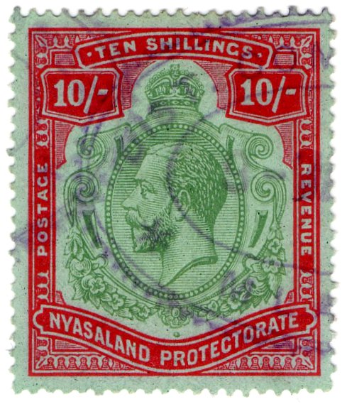 (I.B) Nyasaland Revenue : Duty 10/-
