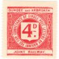 (I.B) Dundee & Arbroath Joint Railway : Letter Stamp 4d