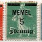 (I.B) France Postal : Memel Overprint Collection