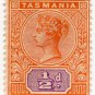 (I.B) Australia Postal : Tasmania ½d (1892)
