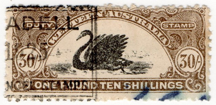 (I.B) Australia - Western Australia Revenue : Stamp Duty 30/-