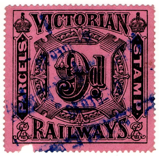 (I.B) Australia - Victoria Railways : Parcels 9d