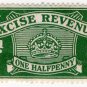 (I.B) Excise Revenue : ½d Green (1916)