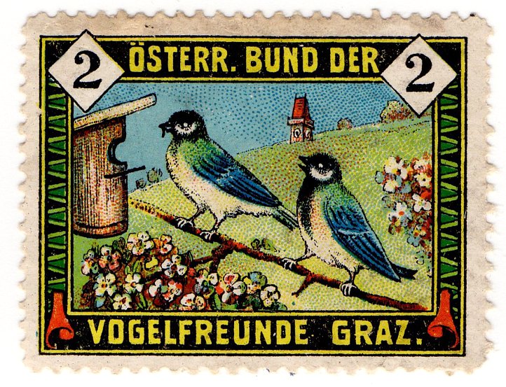 (I.B) Austria Cinderella : Graz Vogelfreunde (Wild Bird Charity)