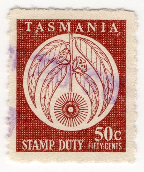 (I.B) Australia - Tasmania Revenue : Stamp Duty 50c