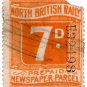 (I.B) North British Railway : Newspaper Parcel 7d
