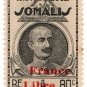 (I.B) France Colonial Postal : Somalia 80c (overprint)
