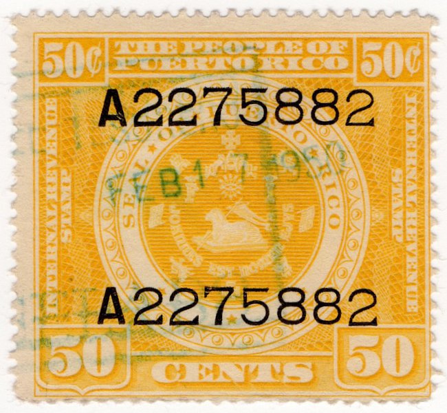 (I.B) Puerto Rico Revenue : Internal Revenue 50c