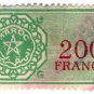 (I.B) France Colonial Revenue : Morocco Duty 200Fr