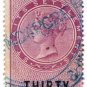 (I.B) Straits Settlements Revenue : Duty Stamp 30c