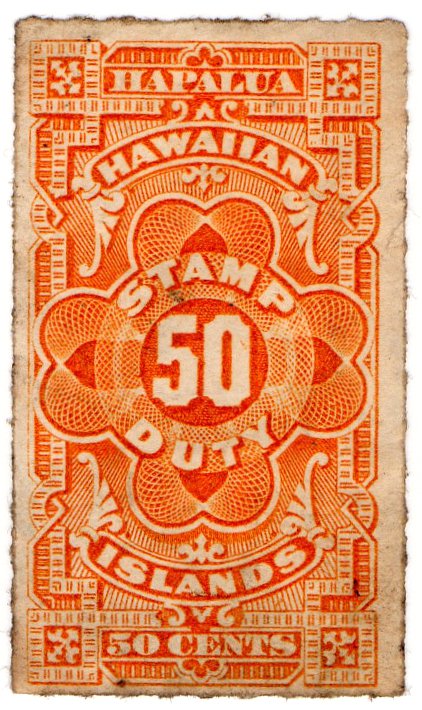 (I.B) Hawaii Revenue : Stamp Duty 50c