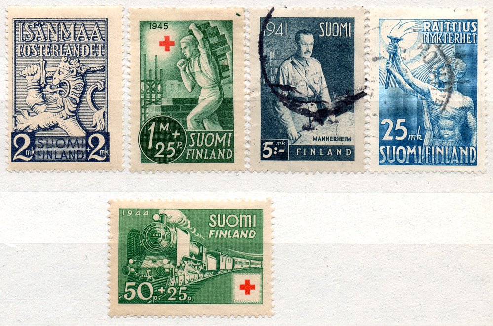 (I.B) Finland Postal : Red Cross Collection