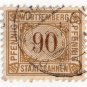 (I.B) Germany Railway : W&Atilde;&frac14;rttemburg Parcels 90pf