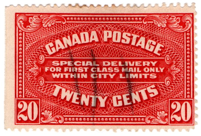 (I.B) Canada Postal : Special Delivery 20c