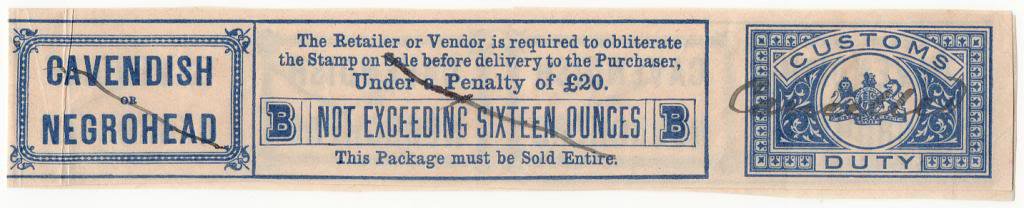 (I.B) QV Revenue : Cavendish Tobacco Duty - not exceeding 16oz