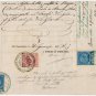 (I.B) Italy Revenue : Death Certificate (Rome 1876) complete document
