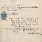 (I.B) Italy Revenue : Death Certificate (Rome 1876) complete document
