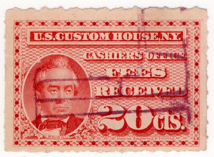 (I.B) US Revenue : Custom House Fees 20c