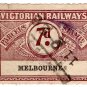 (I.B) Australia - Victoria Railways : Parcels 7d (Melbourne) inv watermark