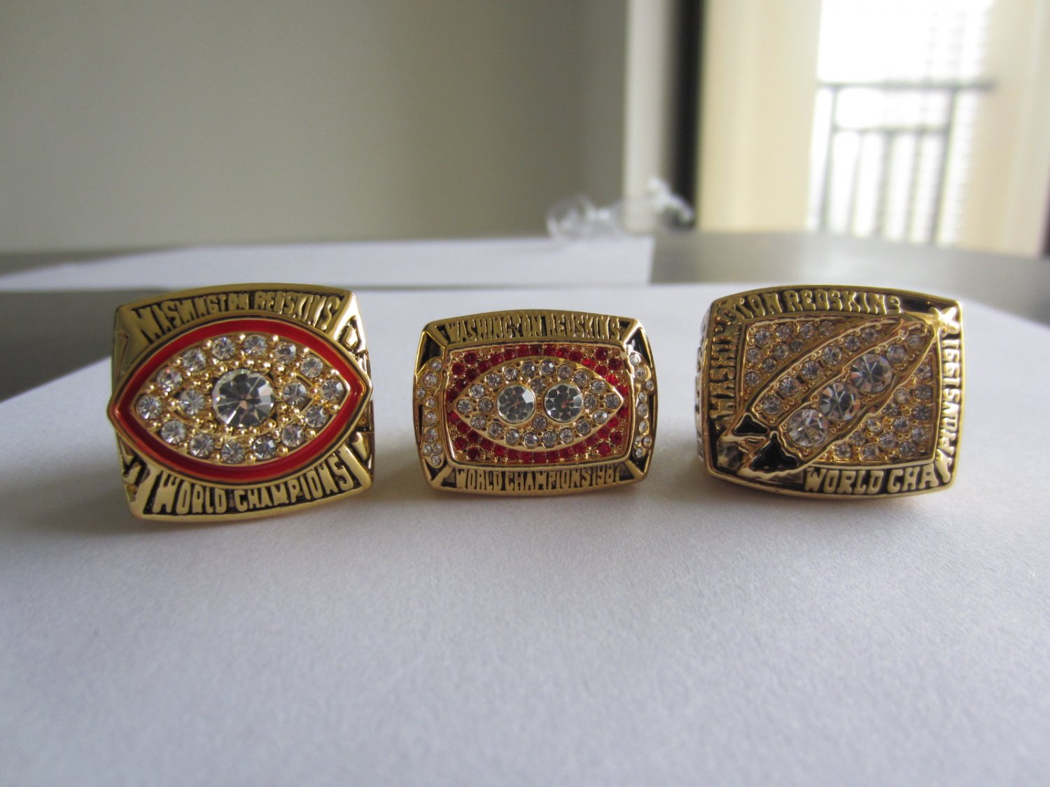 Washington Redskins 1982/1987/1991 Super Sowl Championship Ring Collection