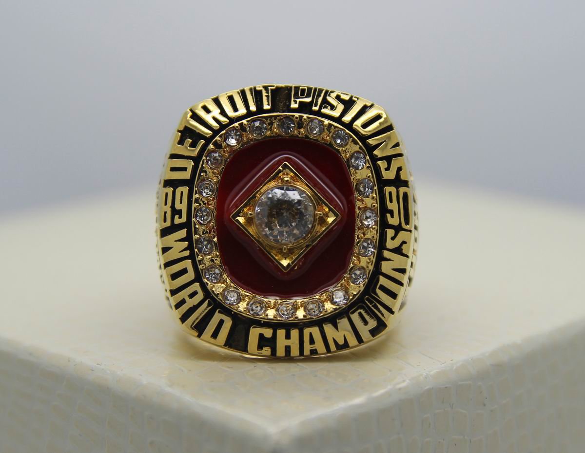 1990 Detroit Pistons NBA Basketball National Championship Ring 12 Size ...