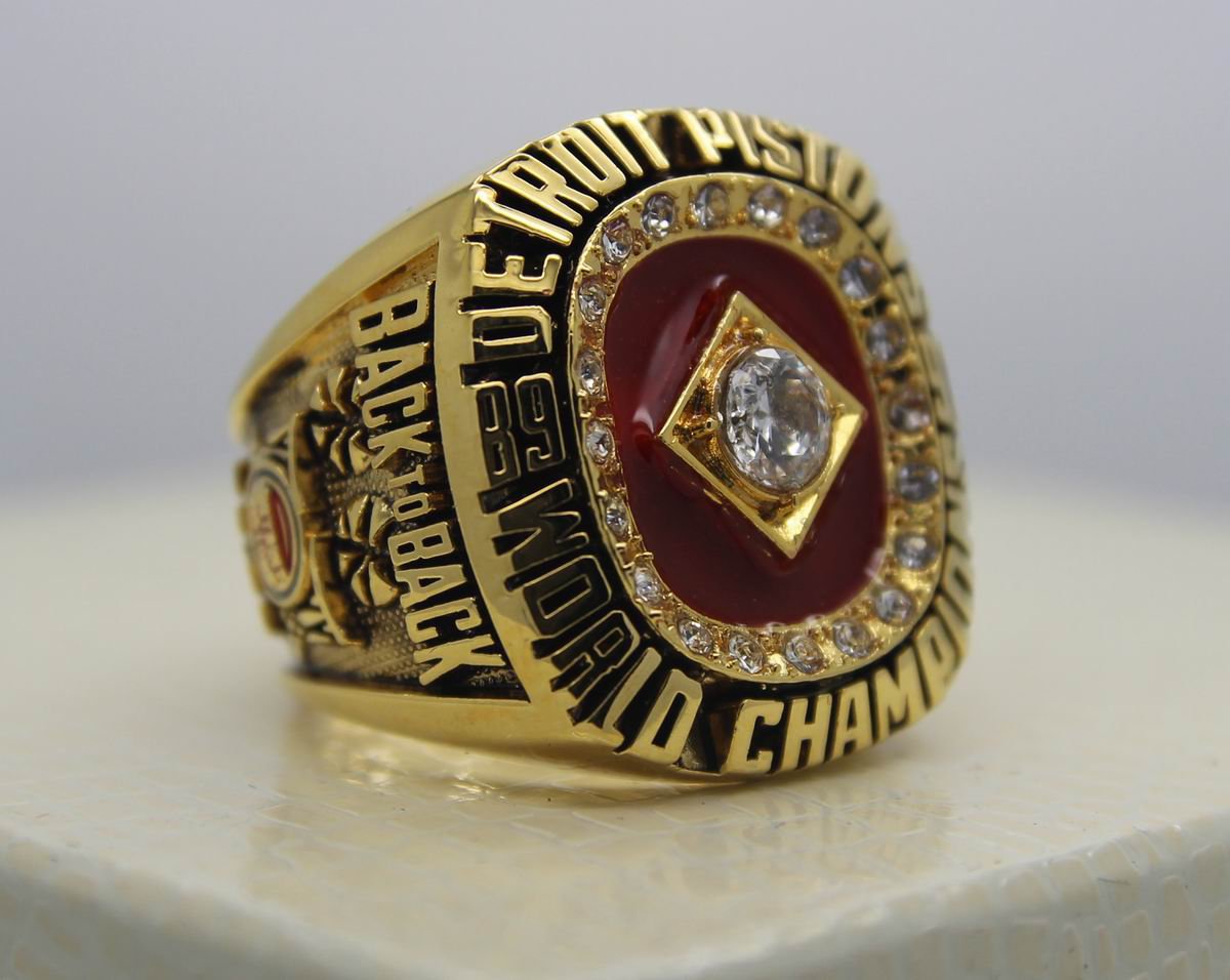 1990 Detroit Pistons NBA Basketball National Championship Ring 12 Size ...