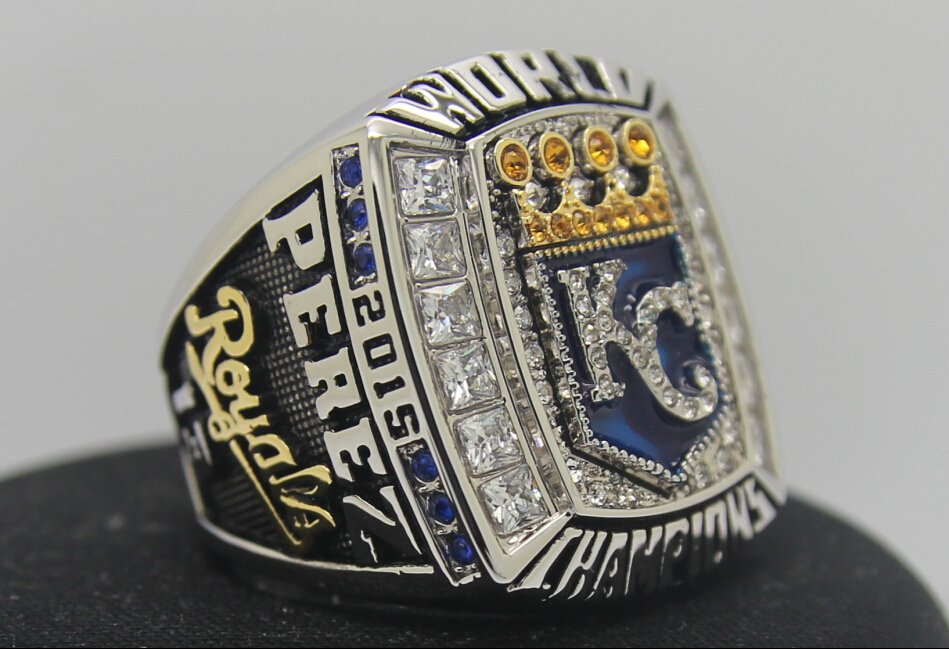 2015 Kansas City Royals world series Championship ring 814S copper PEREZ