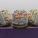 On sale NFL Manning ring 2016 Denver Broncos super bowl  Rings 8-14S copper solid back