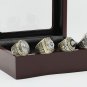 4 PCS 1966 1967 1996 2010 WORLD CHAMPIONSHIP RING Green Bay Packer 10-13 size with wooden case