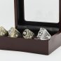 4 PCS 1966 1967 1996 2010 WORLD CHAMPIONSHIP RING Green Bay Packer 10-13 size with wooden case