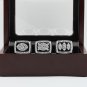 3PCS 1976 1980 1983 Super bowl CHAMPIONSHIP RING Los Angels Raiders 10-13 size +wooden case