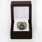 1974 Oakland Athletics World Series CHAMPIONSHIP RING 10-13 size +wooden case