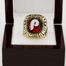 1980 Philadelphia Phillies World Series CHAMPIONSHIP RING 10-13 size +wooden case