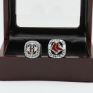 2PCS 2004 2007 Boston Red Sox World Series CHAMPIONSHIP RING 10-13 size +wooden case