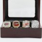 4PCS 1997 1998 2002 2008 Detroit Red Wings NHL CHAMPIONSHIP RING 10-13 size +wooden case
