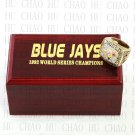 TEAM LOGO WOODEN CASE 1992 TORONTO BLUE JAYS World Series CHAMPIONSHIP RING 10-13S