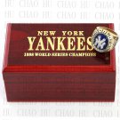 TEAM LOGO WOODEN CASE 1998 New York Yankees World Series CHAMPIONSHIP RING 10-13S
