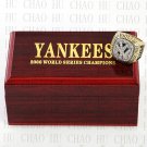 TEAM LOGO WOODEN CASE 2000 New York Yankees World Series CHAMPIONSHIP RING 10-13S