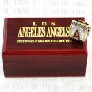 TEAM LOGO WOODEN CASE 2002 LOS ANGELES ANGELS World Series CHAMPIONSHIP RING 10-13S