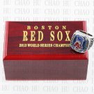 TEAM LOGO WOODEN CASE 2013 Boston Red Sox World Series CHAMPIONSHIP RING 10-13S