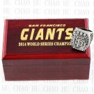 TEAM LOGO WOODEN CASE 2014 San Francisco Giants World Series CHAMPIONSHIP RING 10-13S