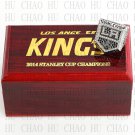 TEAM LOGO WOODEN CASE 2014 Los Angeles La Kings Hockey Championship Ring 10-13S